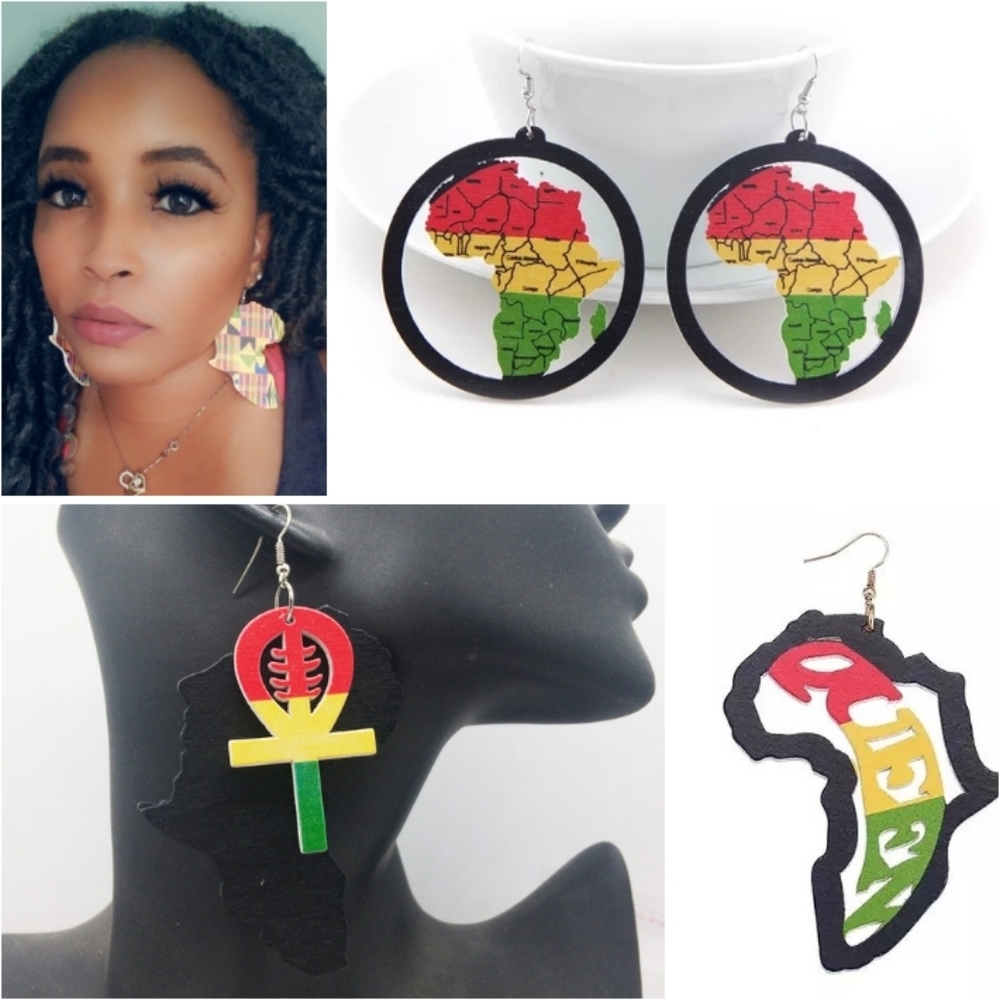 New!!! Powerful 💪🏾 Africa Earrings 2 for $15